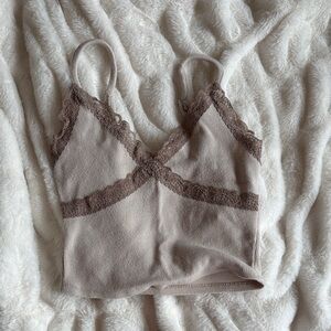 Garage Taupe Lace Bralette